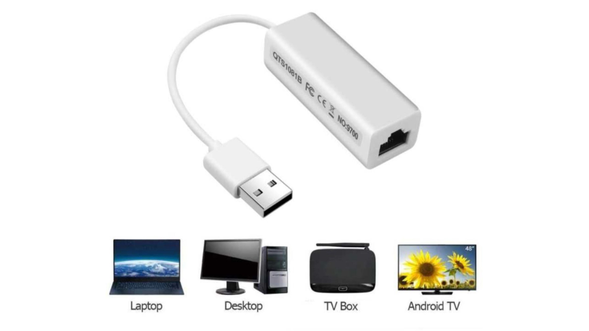 Адаптер переходник USB 2.0 to rj45&nbsp;(Джек)