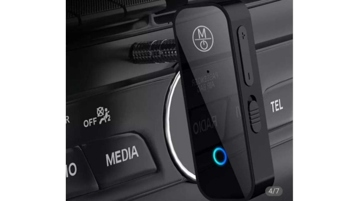 Bluetooth 5.0 Wireless Adapter с разъемом 3.5 для авто с микрофоном (громкая связь/ свободные руки)&nbsp;обновленный